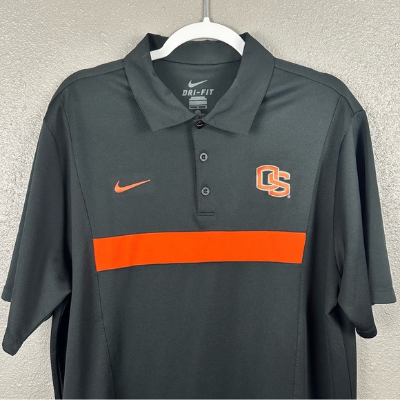 Nike Dri-Fit Oregon State Beavers Polo Shirt Men’s XL? Black Authentic **READ** - Picture 2 of 13